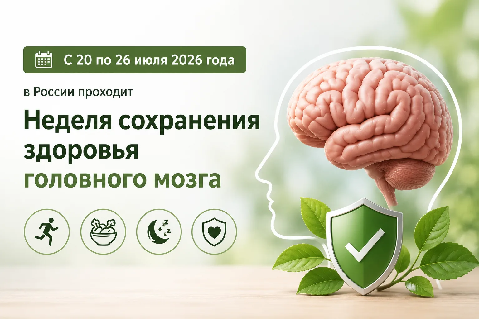Неделя сохранения здоровья головного мозга: как защитить свой главный командный центр

С 20 по 26 ию