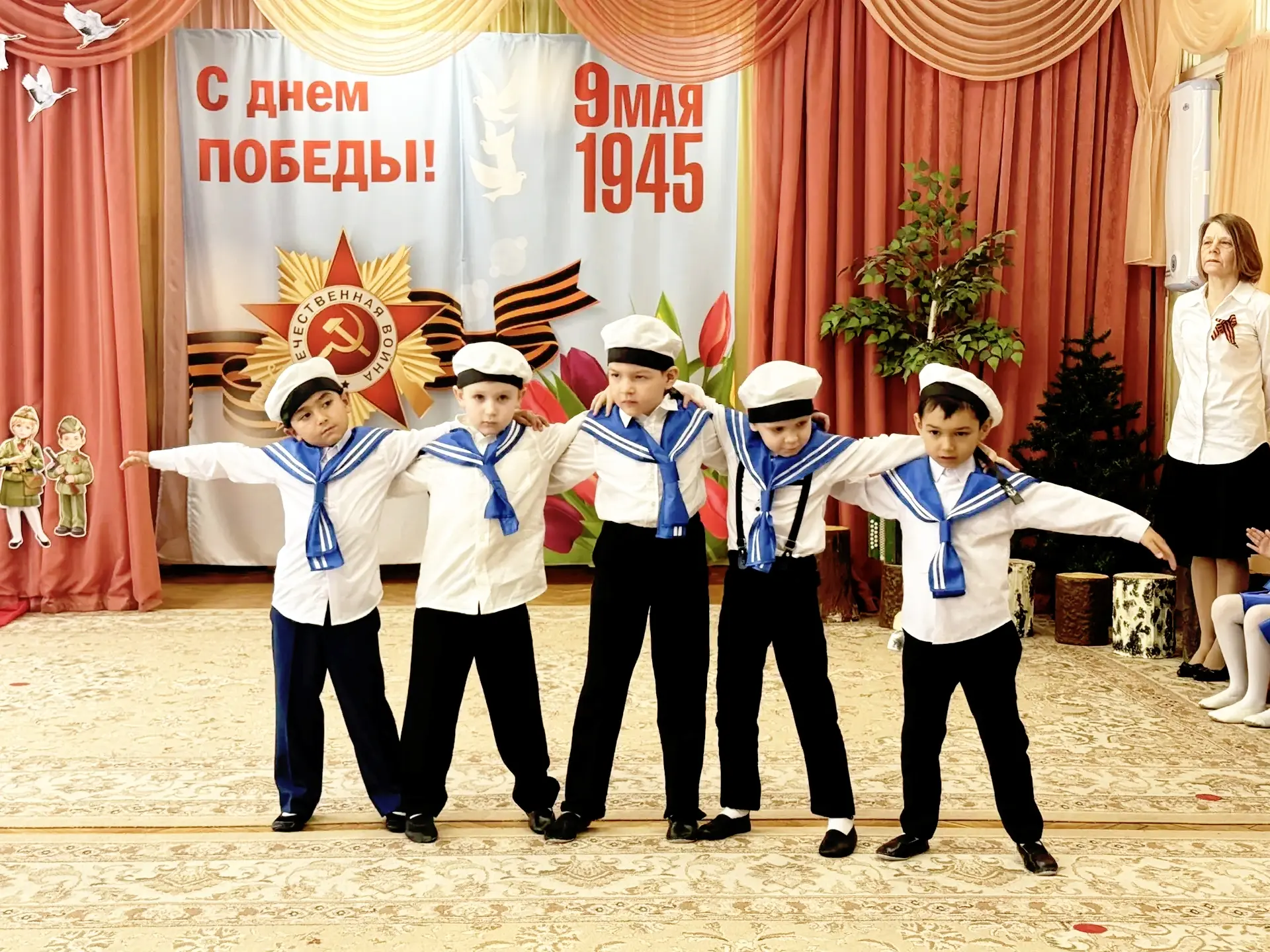 🎖️🇷🇺Марафон "Наследники Победы": наши дошкольники   🎙️Сегодня воспитанники и педагоги дошкольного от
