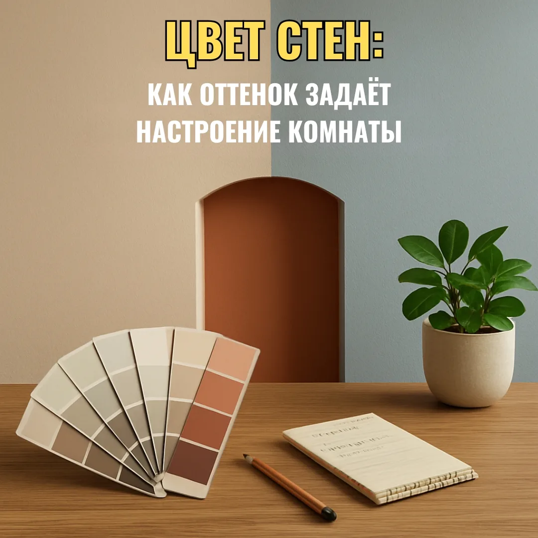 Какой цвет стен выбрать, чтобы в комнате было комфортно? 🎨