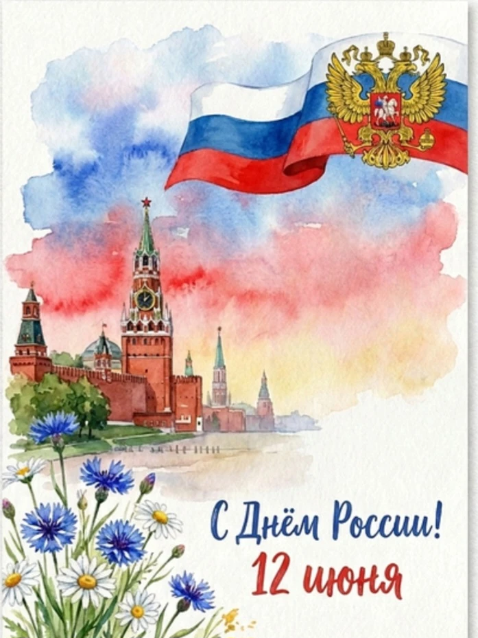 С великим праздником — Днем России! Днем могучей страны, в который мы живем и трудимся на ее благо, 