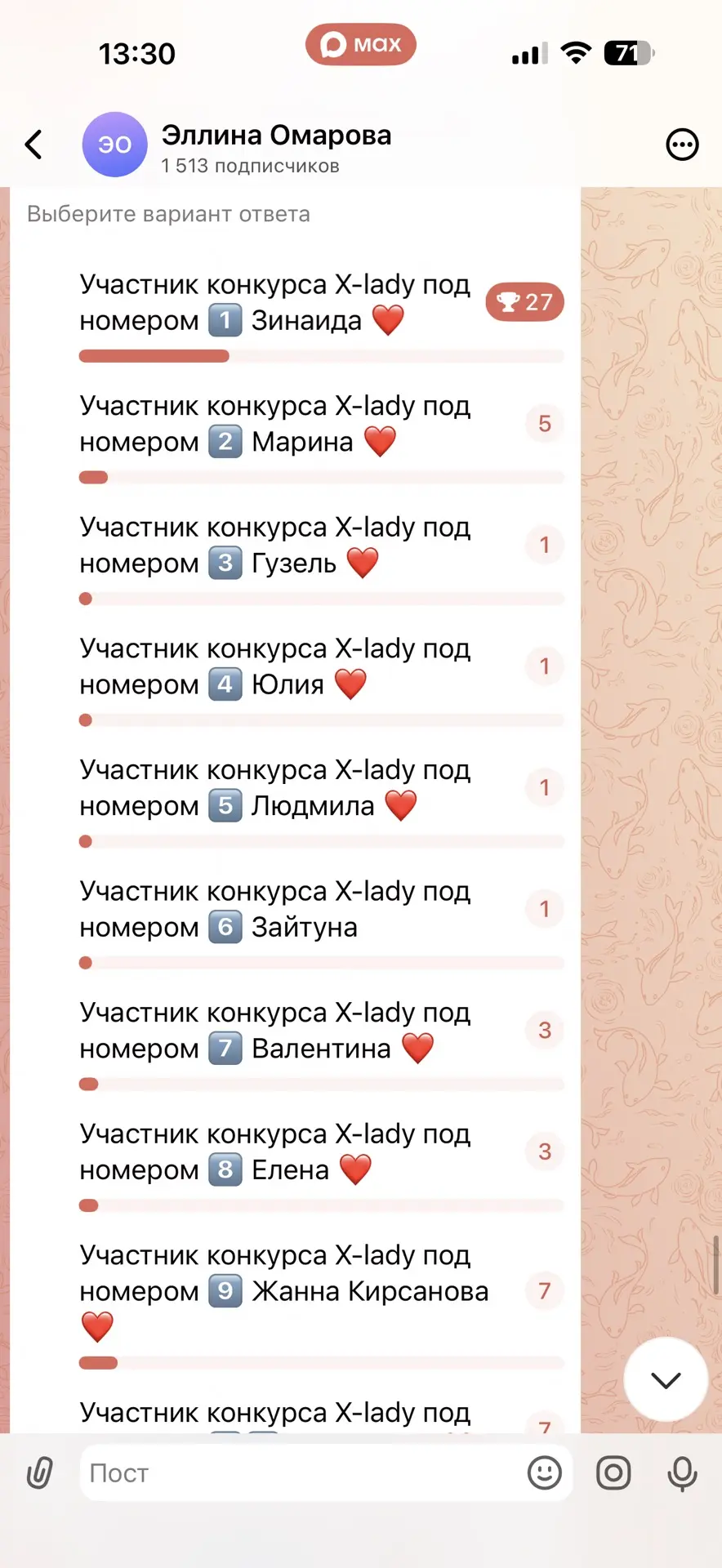Итоги мы зафиксировали. Сейчас выпишем 10 участников и присвоим каждому по номерку.