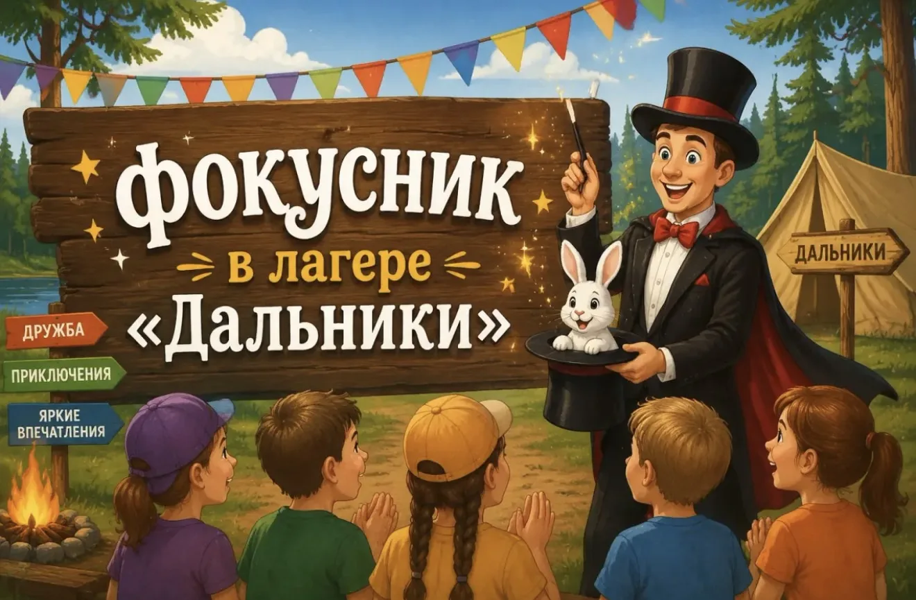 😉Когда в «Дальниках» пропадает реальность: наш волшебный день с фокусником

🤗Лагерь «Дальники» — м