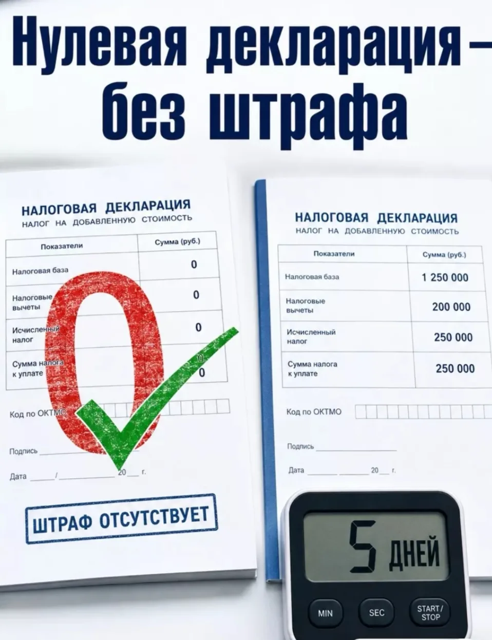 ‼ Освобождение от ответственности за непредставление нулевых деклараций: разъяснение ФНС