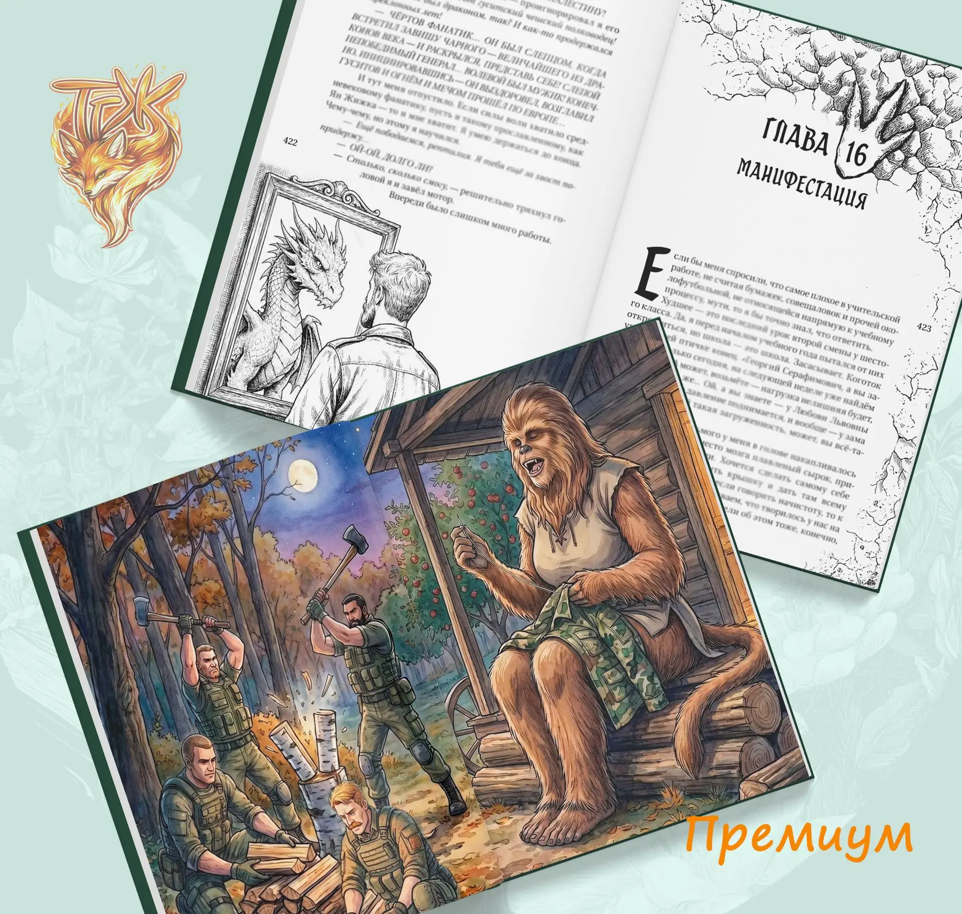 Показываем вам еще немного внутреннего оформления книги Евгения Капбы "Как приручить дракона" 🔥
