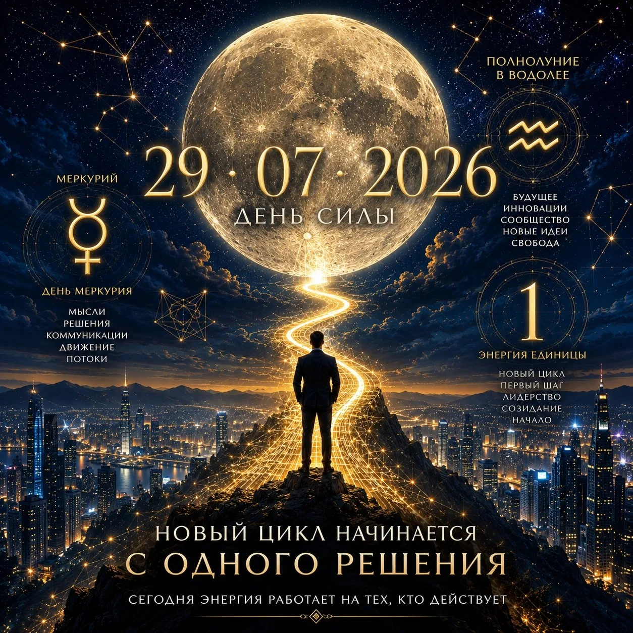 29.07.2026 — один из самых сильных энергетических дней этого месяца 💫

Сегодня совпало сразу нескол
