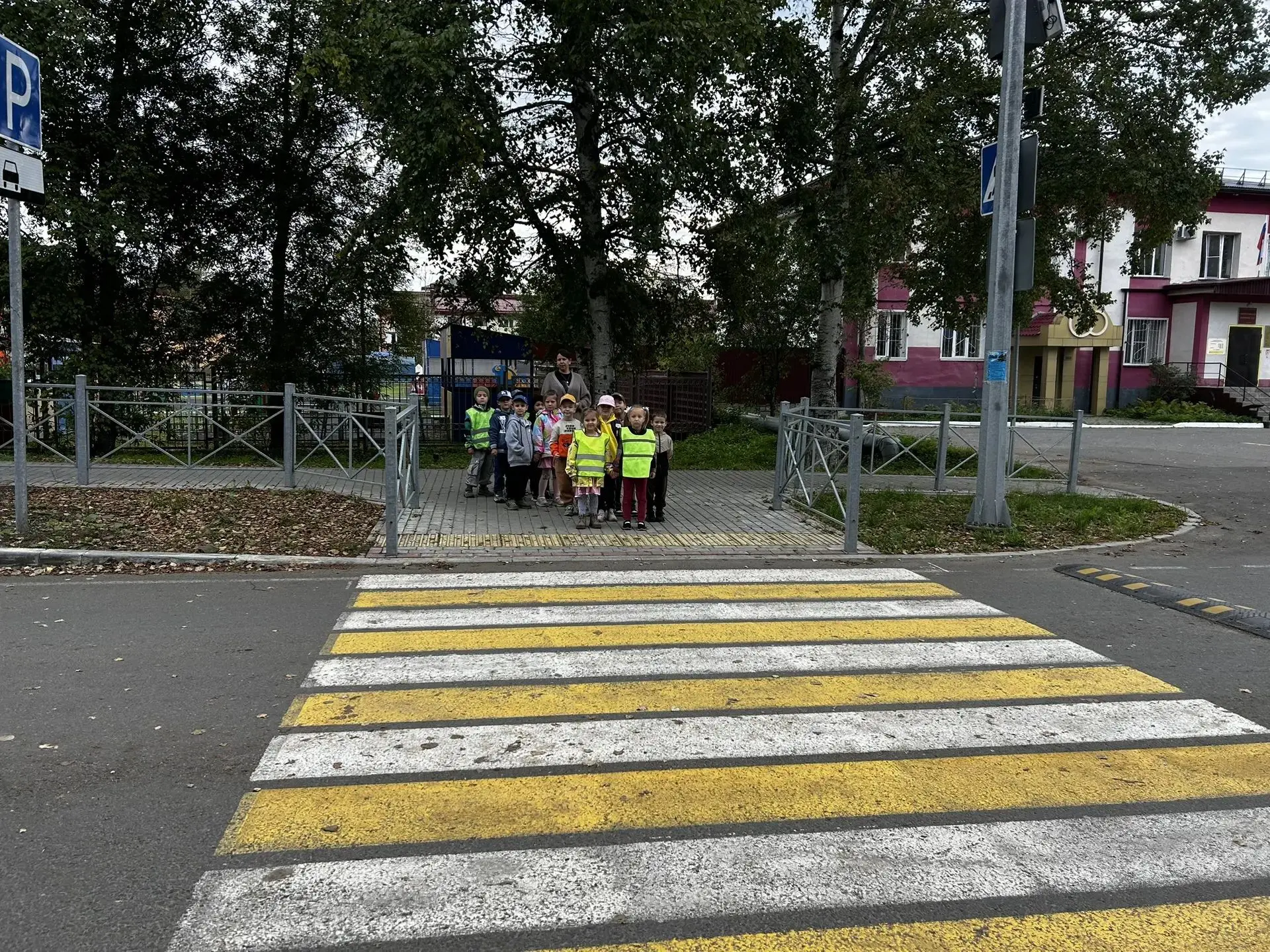 Внимание, пешеход! Наша безопасная прогулка в осенний парк 🍁🚶‍♂️🚸
