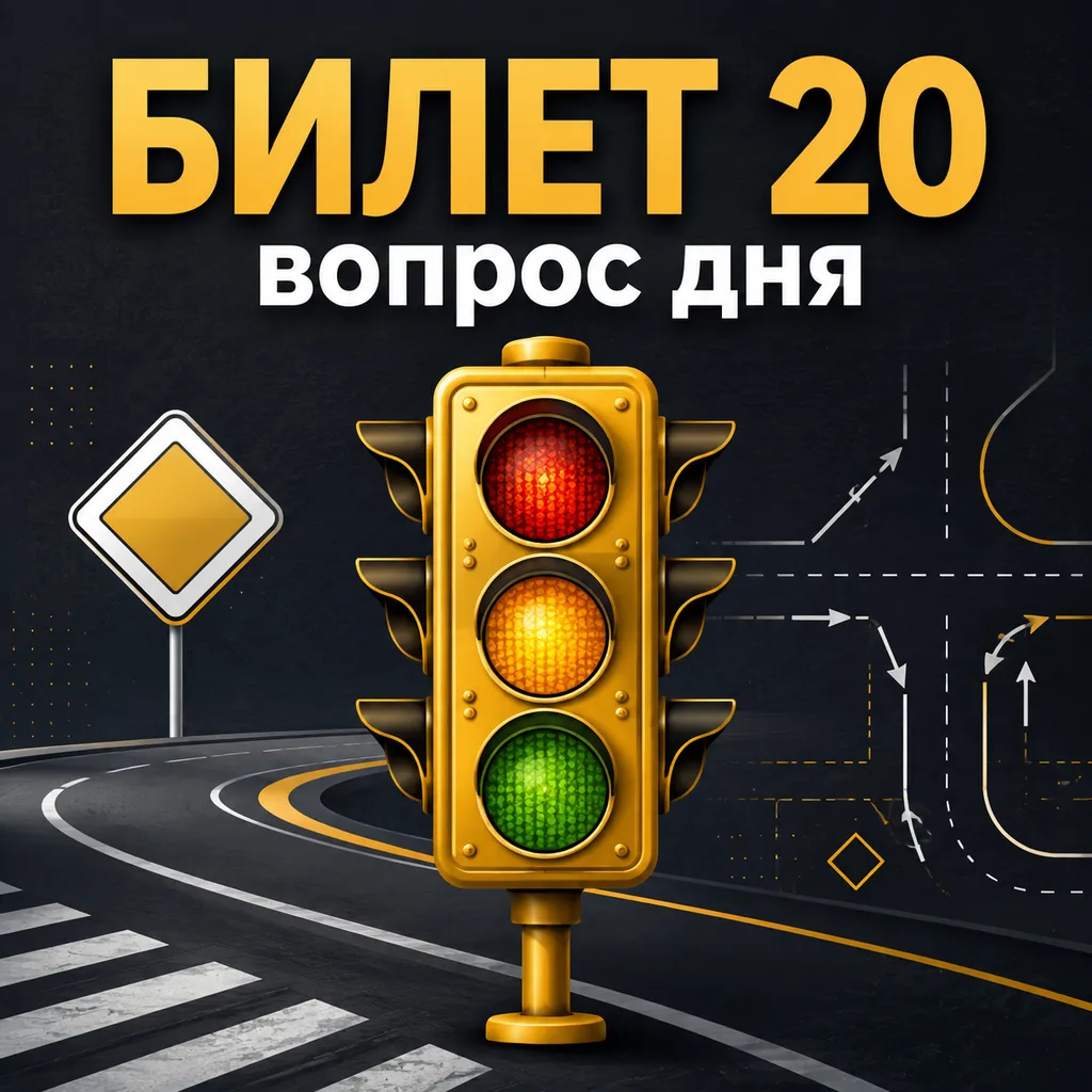 🚦 Вопрос из билета 20