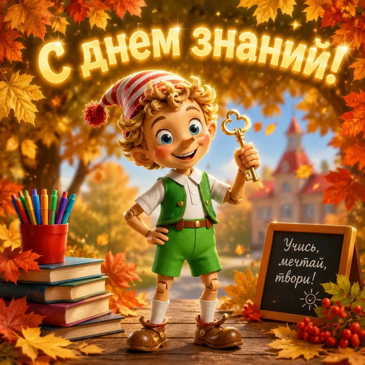С Днём знаний! Пусть осень будет тёплой! 🍁📚