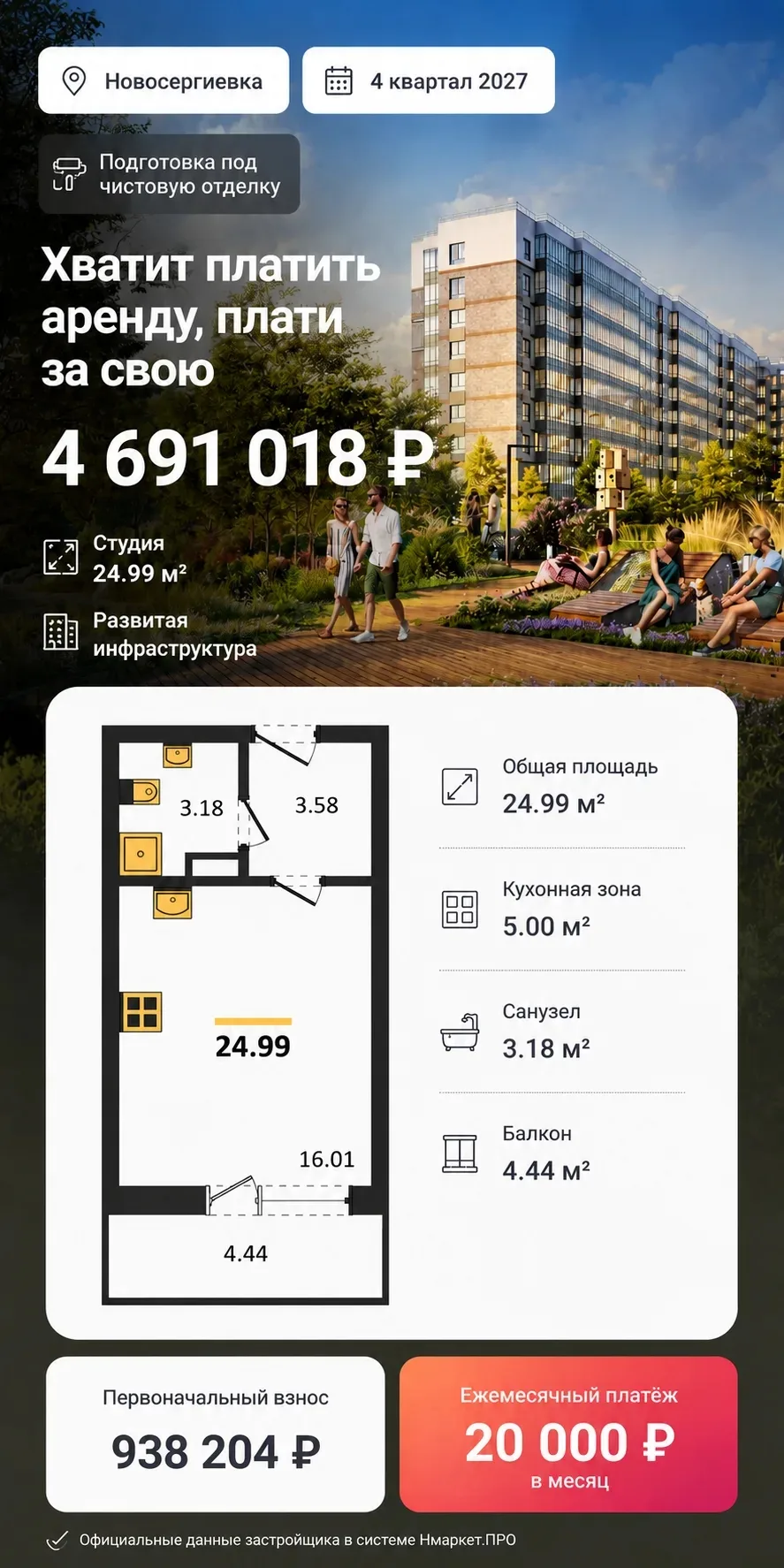 Лот N1

Если бы у меня не было своего жилья и  я бы снимала квартиру, ну или накоплена какая то част