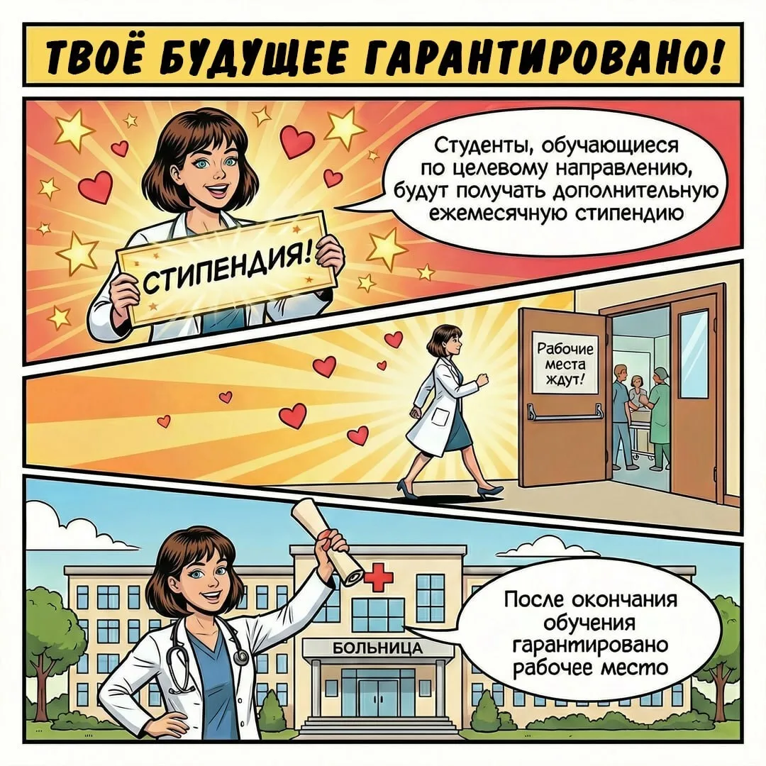 Хотите учиться в медицинском университете по целевому направлению? Подавайте заявку онлайн — вуз сам