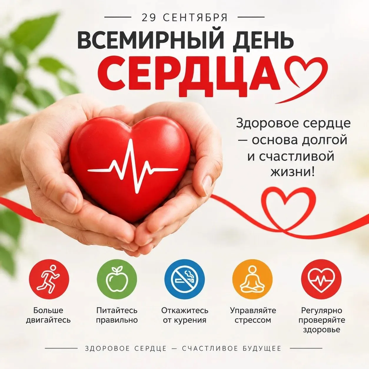❤️  Сегодня хороший повод вспомнить: забота о сердце начинается с простых ежедневных пр...