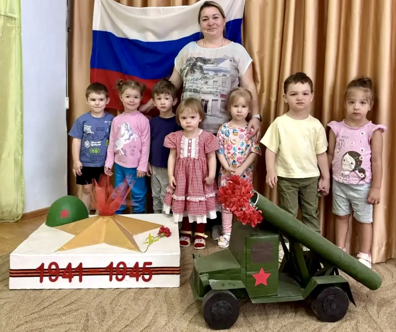 ☝️Продолжение предыдущего поста  💫Праздничные мероприятия ко Дню Победы в дошкольных корпусах на #Ко