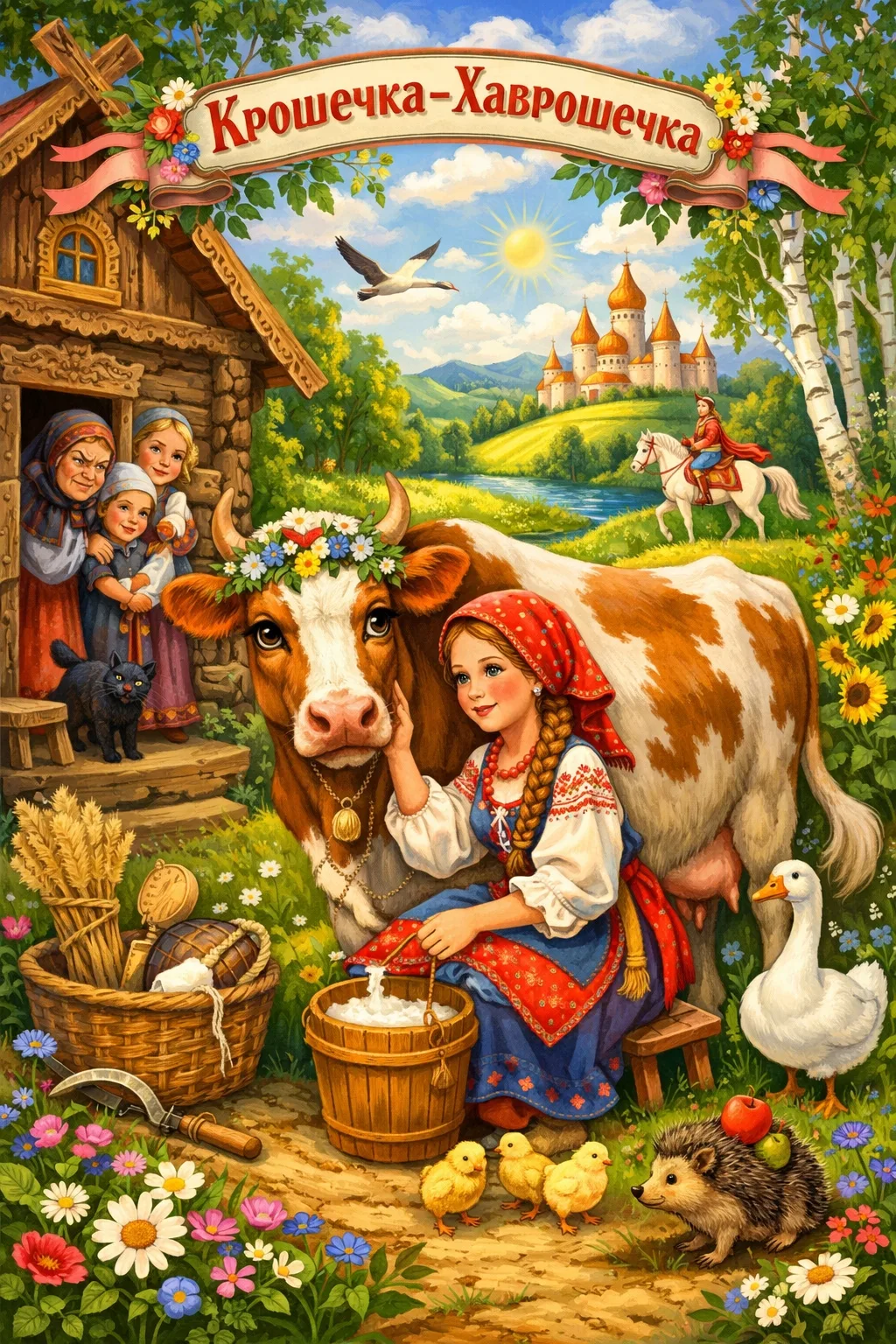 Иллюстрация к сказке "Крошечка-Хаврошечка"