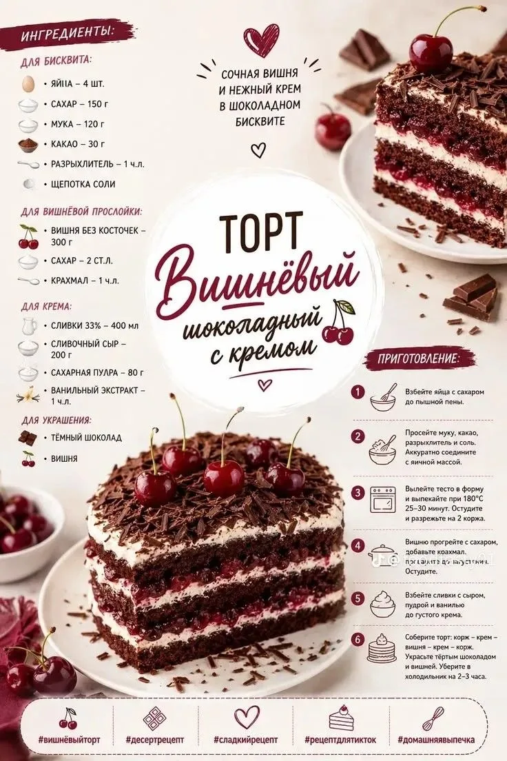 Торт вишневый