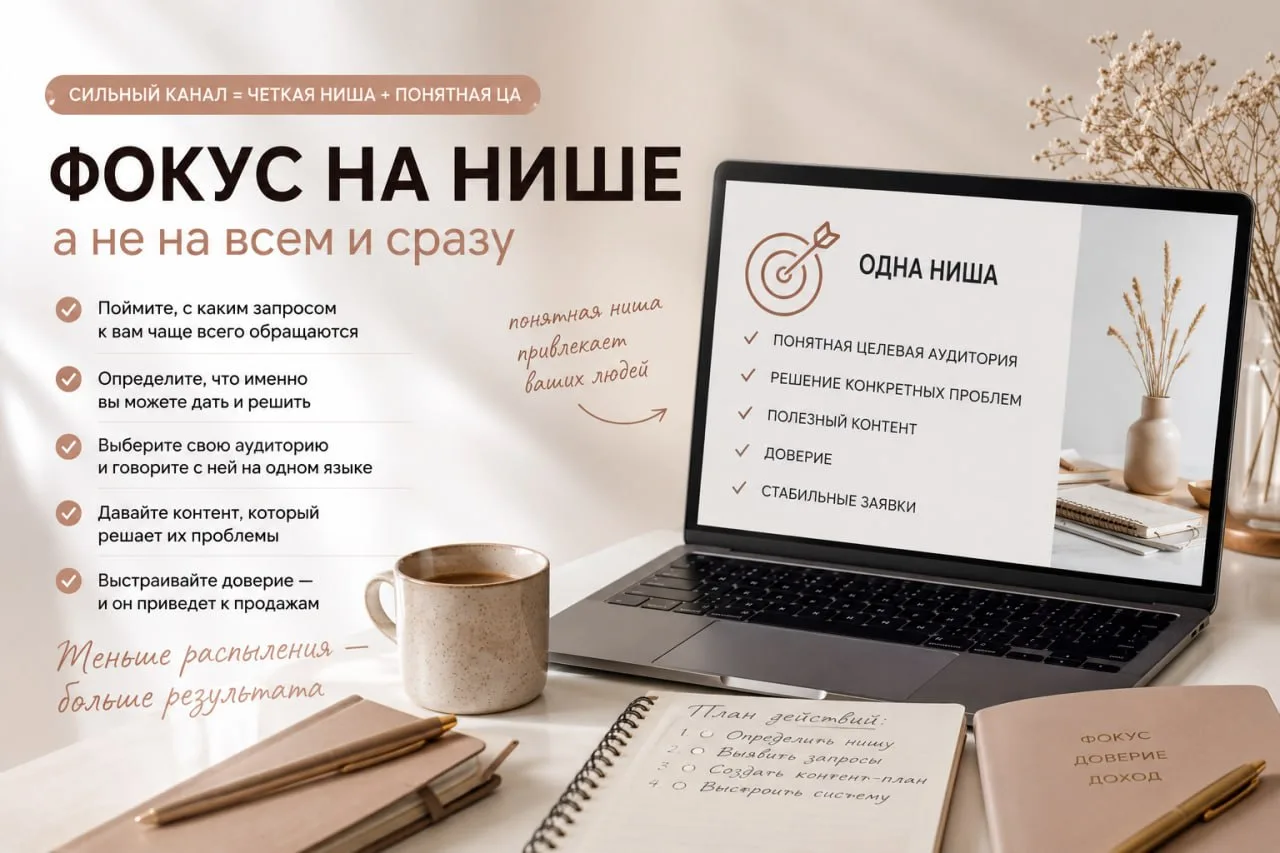 ❌ Почему многие ведут канал годами, а заявок всё нет?

Потому что пытаются писать «для всех».

Сегод