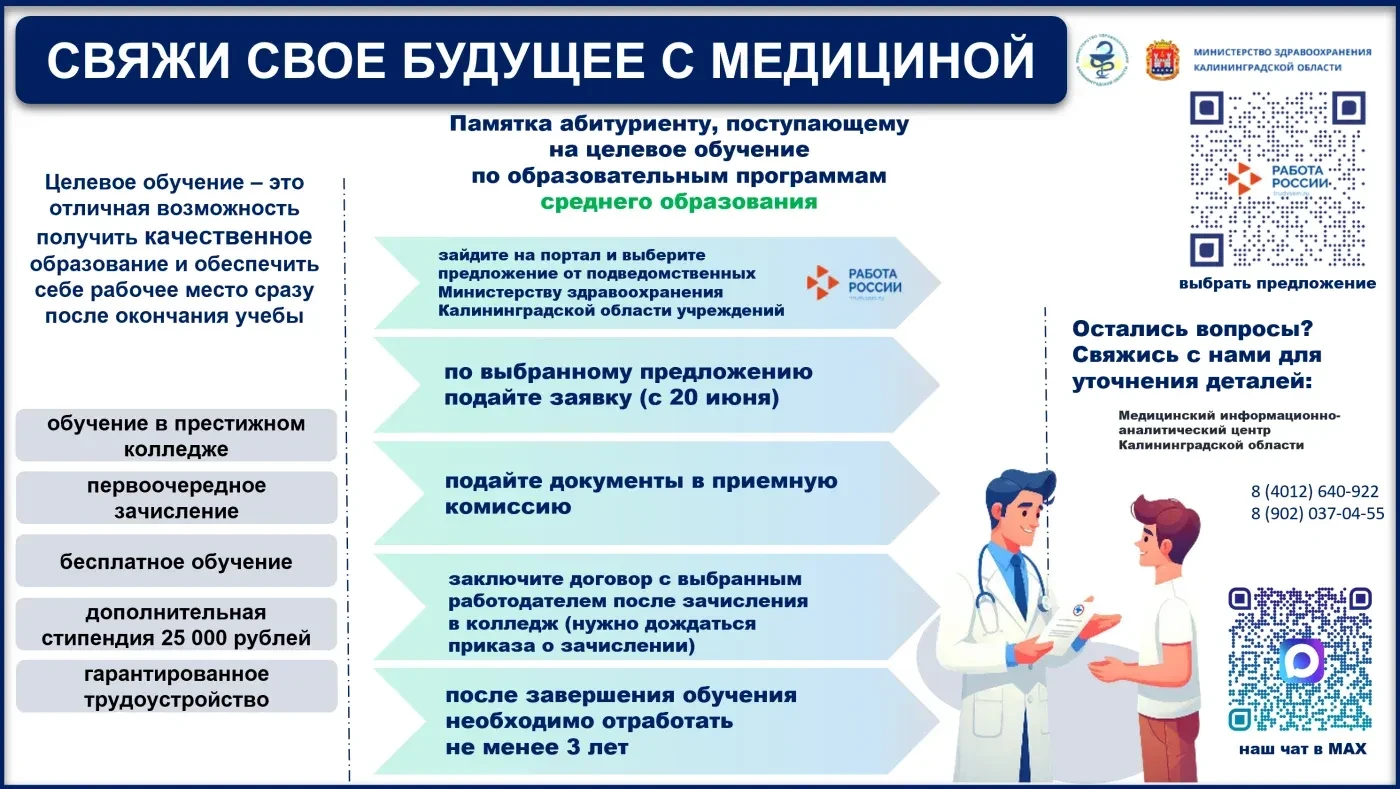 Памятка: как заключить договор о целевом обучении по программе среднего образования