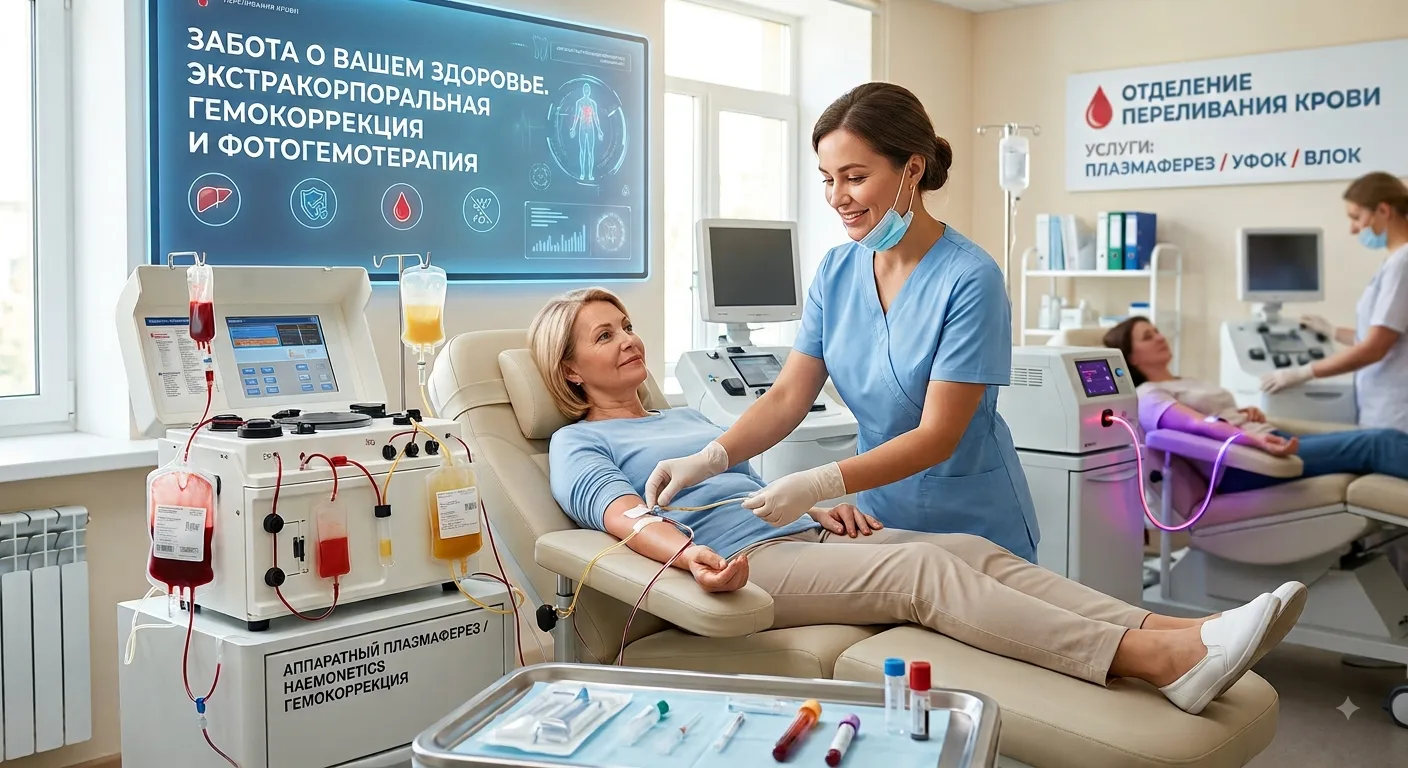 ⛑️Современная медицина на страже вашего здоровья: гемокоррекция и фотогемотерапия