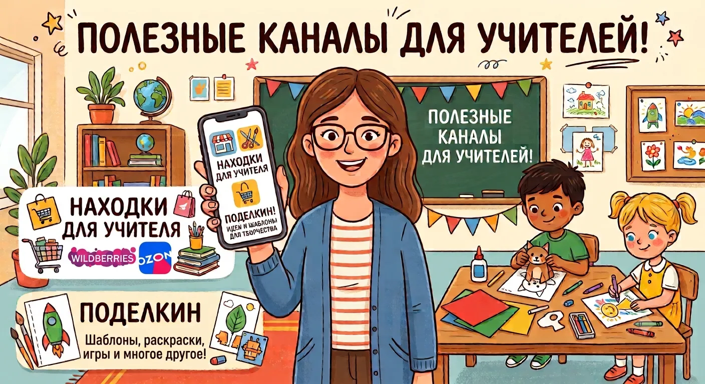 Коллеги, нашла полезные каналы для учителей!

✨️Делюсь с вами, уверена, пригодятся!

Находки для учи
