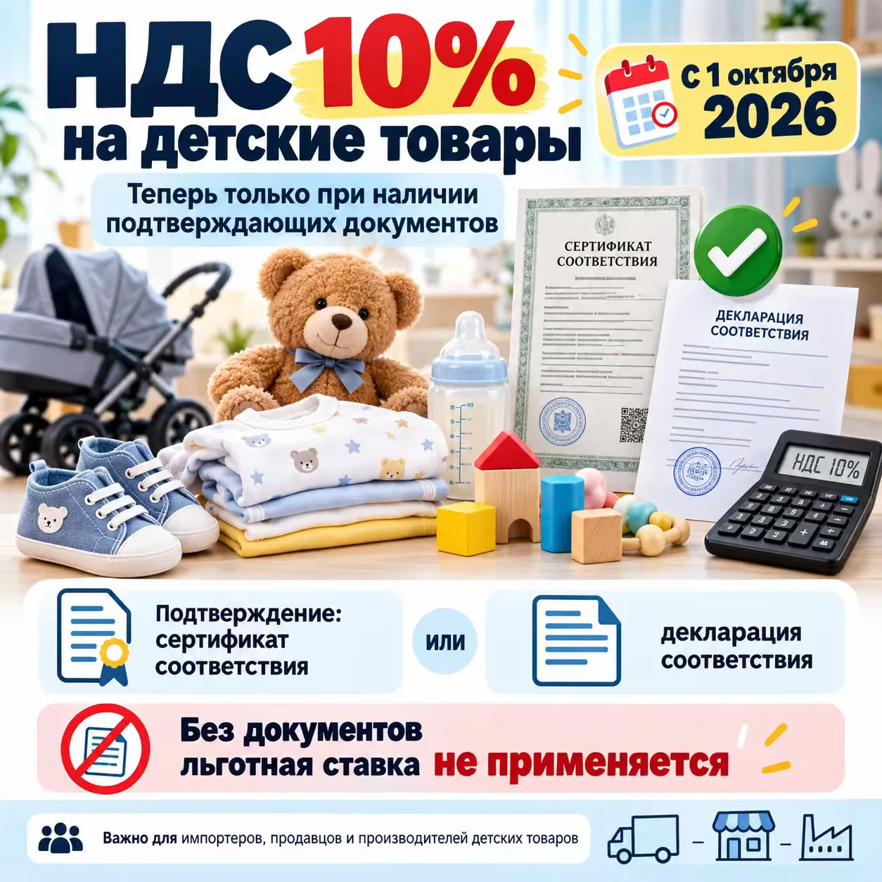 Детские товары и НДС 10%: теперь одного слова «детский» недостаточно 👶📄