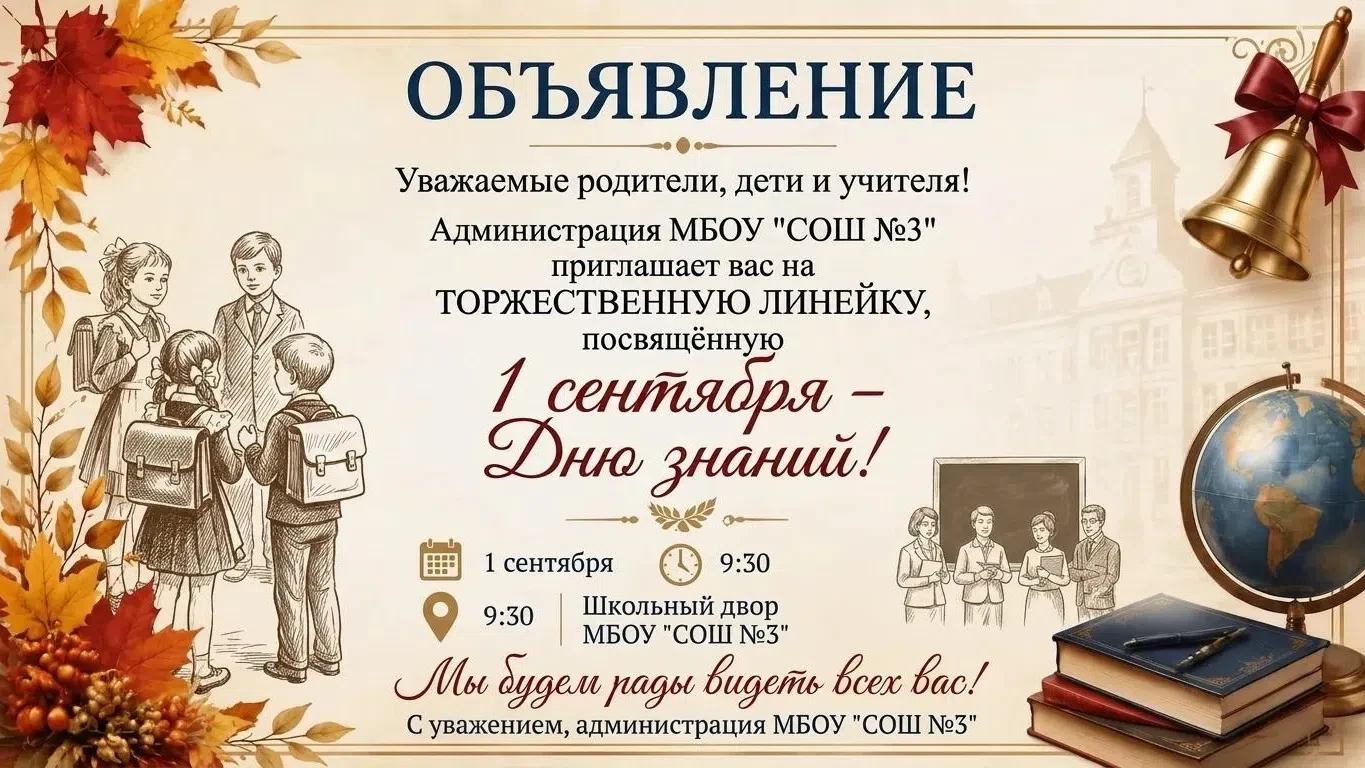 ПОЗДРАВЛЯЕМ ВАС С НАЧАЛОМ НОВОГО УЧЕБНОГО ГОДА!