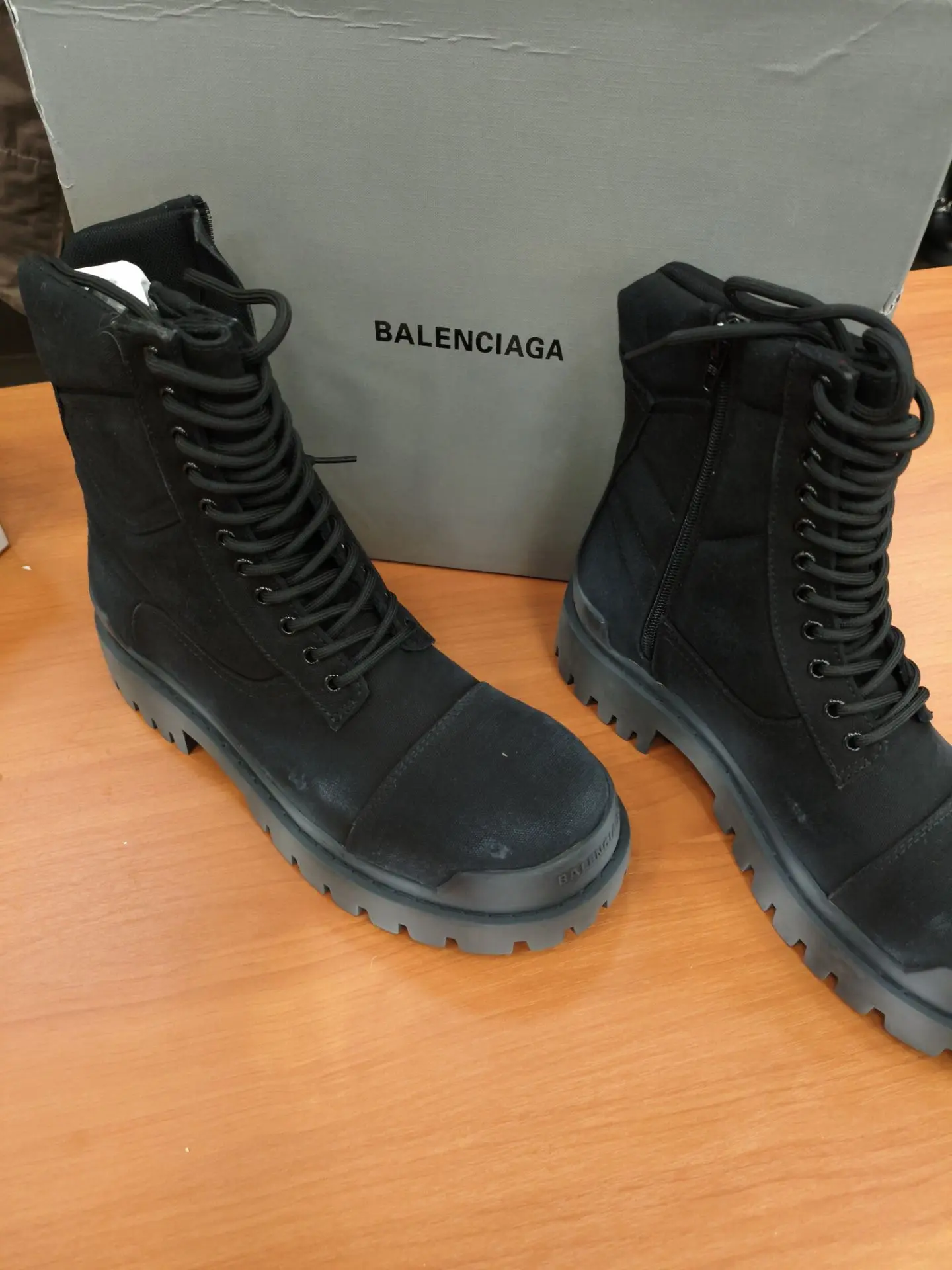 Ботинки черные унисекс balenciaga