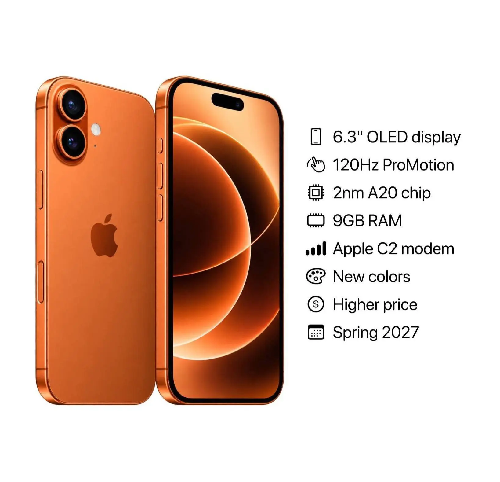⚡️ Первые подробности о базовом iPhone 18