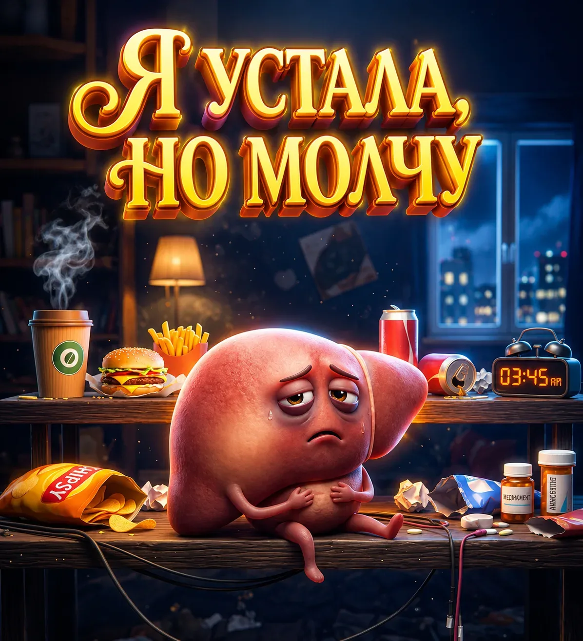 "Я устала, но молчу": Один день из жизни вашей печени

Представьте, если бы наша печень вела рабочий