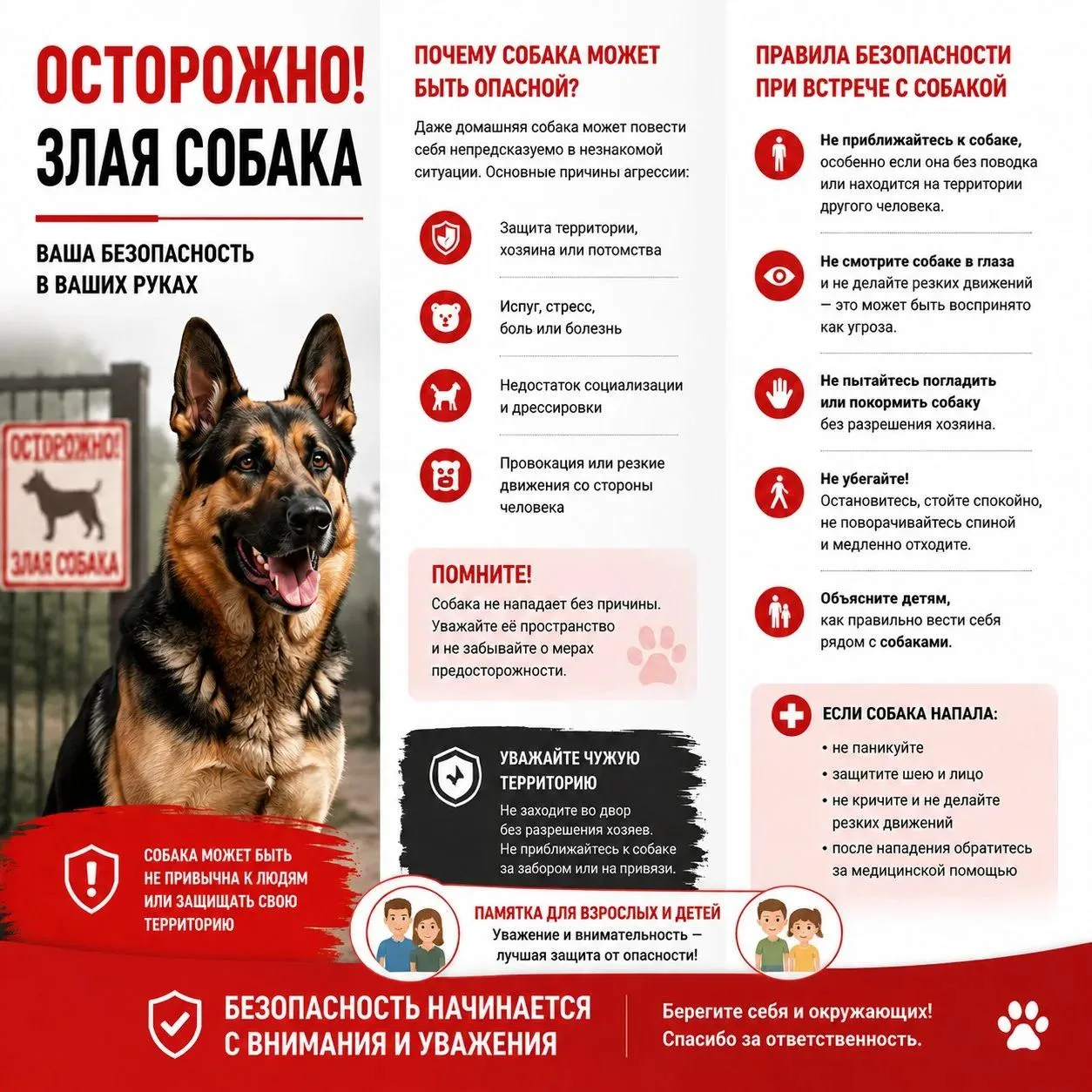 🐕  Акция «Осторожно: злая собака!»