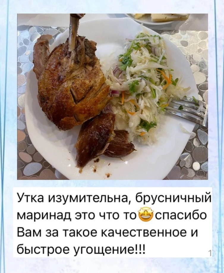 УТКА В БРУСНИЧНОМ МАРИНАДЕ
