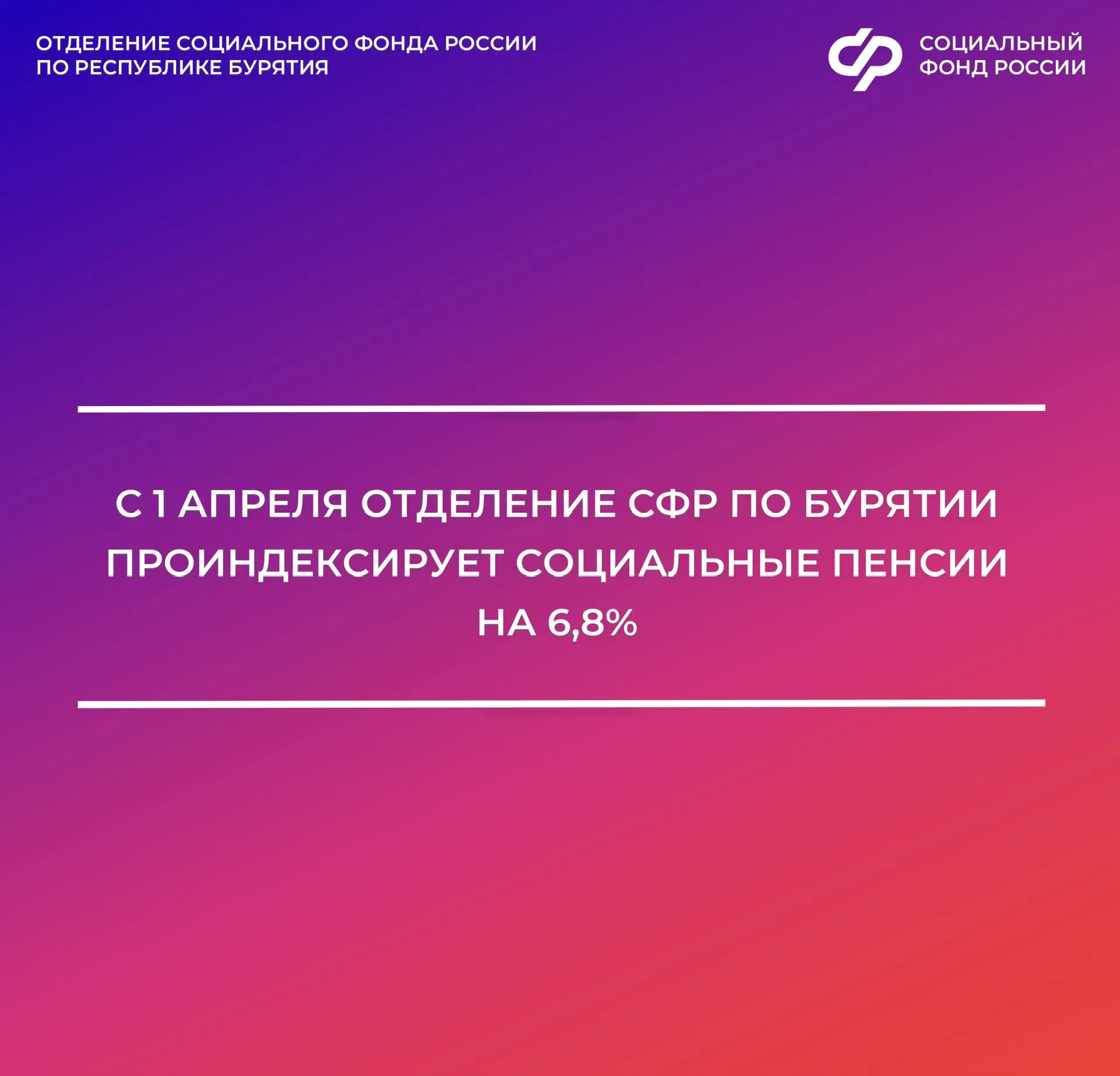 📊Апрельская индексация социальных пенсий коснется более 36 тысяч жителей Бурятии  Размеры социальных