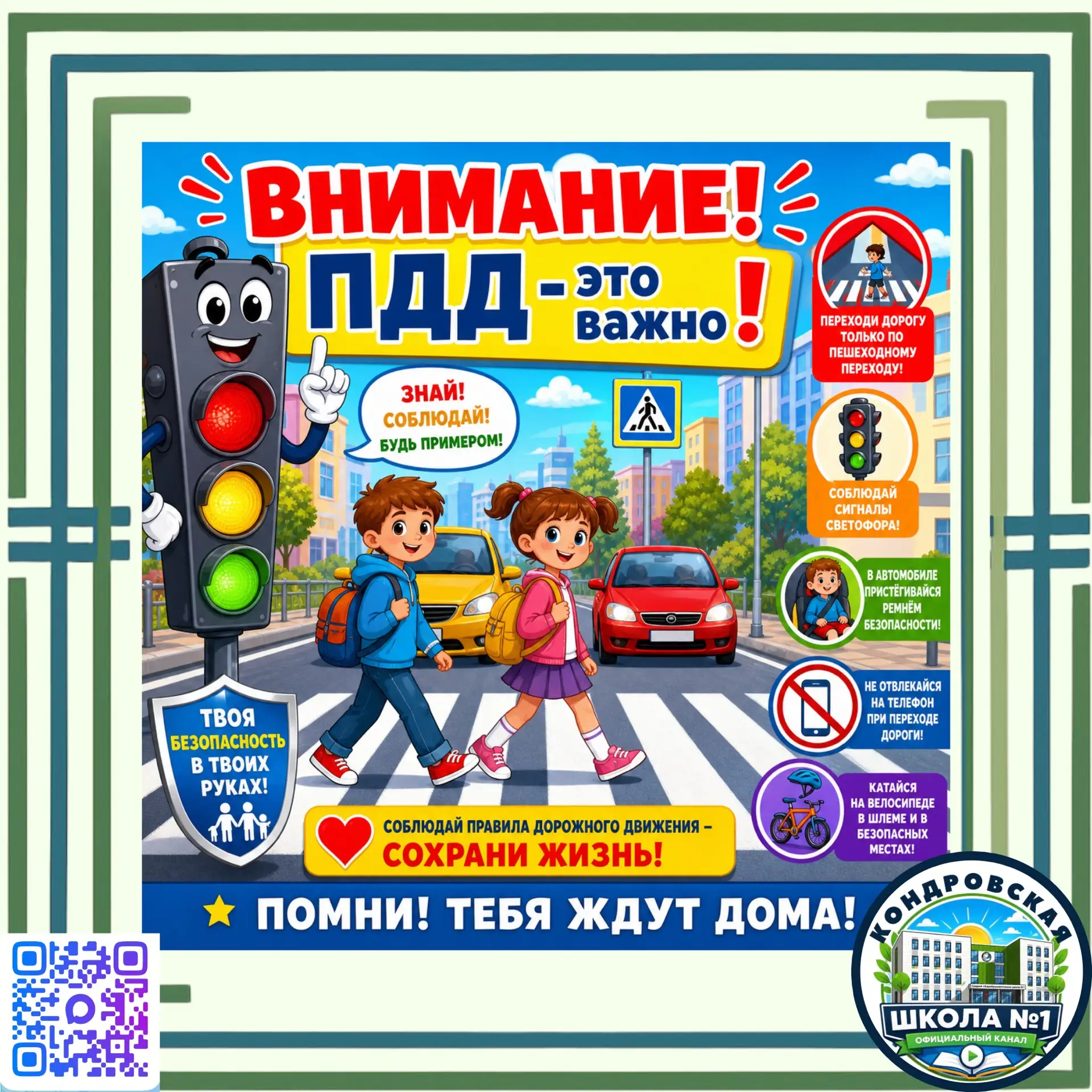 🚨Уважаемые учащиеся и родители!🚨

Летний сезон — время прогулок, активного отдыха и поездок. В свя