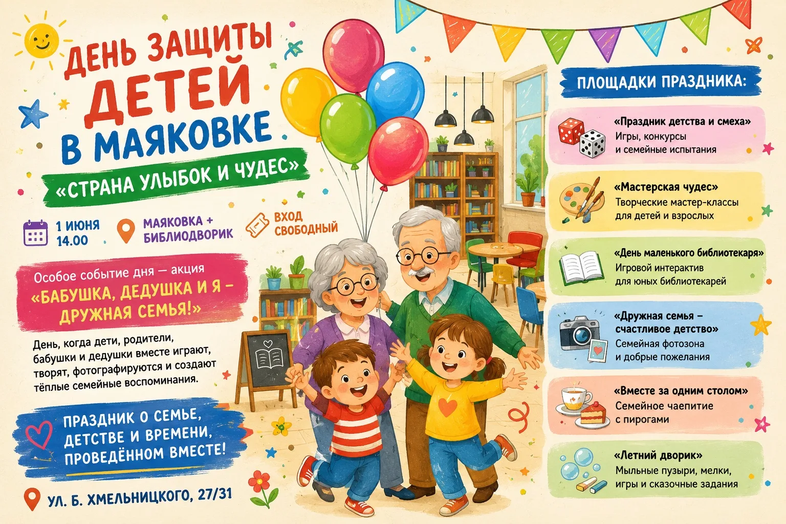🎉 ДЕНЬ ЗАЩИТЫ ДЕТЕЙ В МАЯКОВКЕ