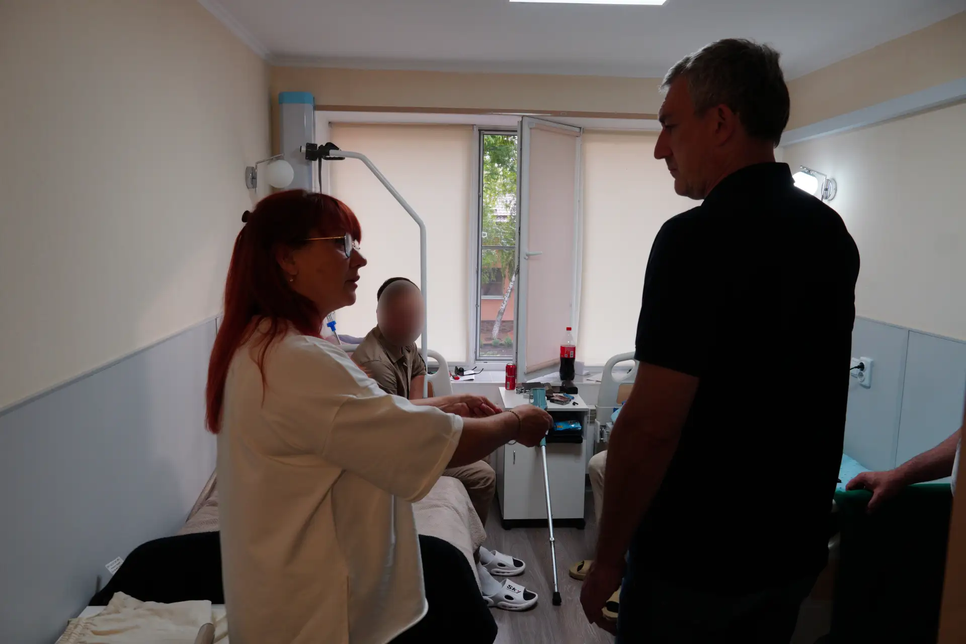 Побывал во втором корпусе реабилитационного центра, где восстанавливаются военнослужащи...