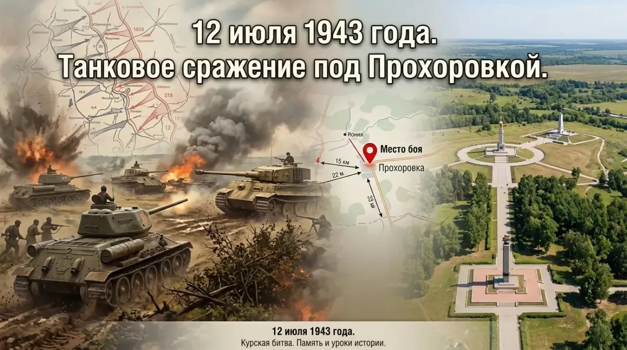 12 июля 1943 года — одна из ключевых дат Курской битвы и всего Великого Отечественного: сражение под