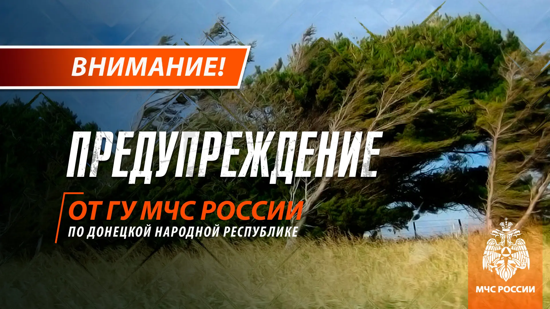 ‼️ Кратковременный дождь, местами сильный дождь, гроза, порывы ветра до 14 м/с в ДНР, п...