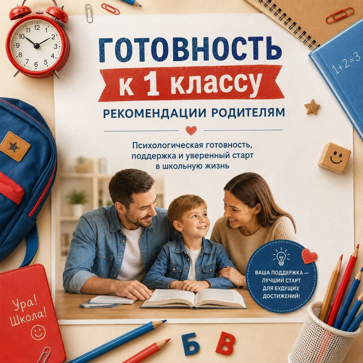 Требования к будущим первоклассникам обсудили на прошлой неделе. А теперь – рекомендации, как к ним 