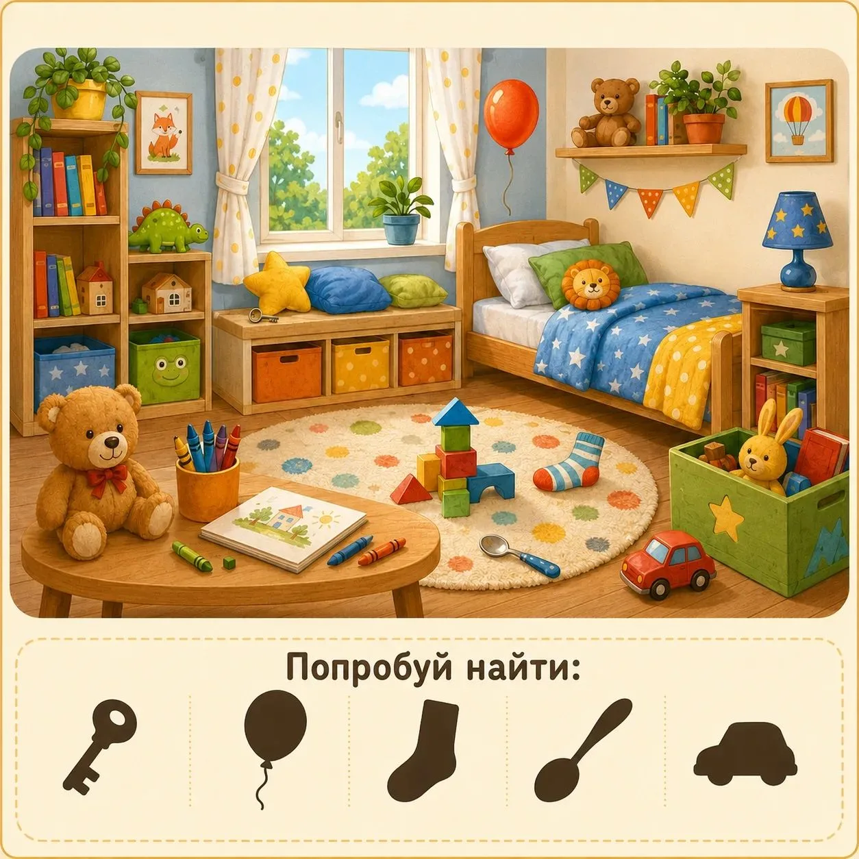 👀 А ваши маленькие сыщики готовы проверить внимательность?

Внимательно рассмотрите каждую карточку