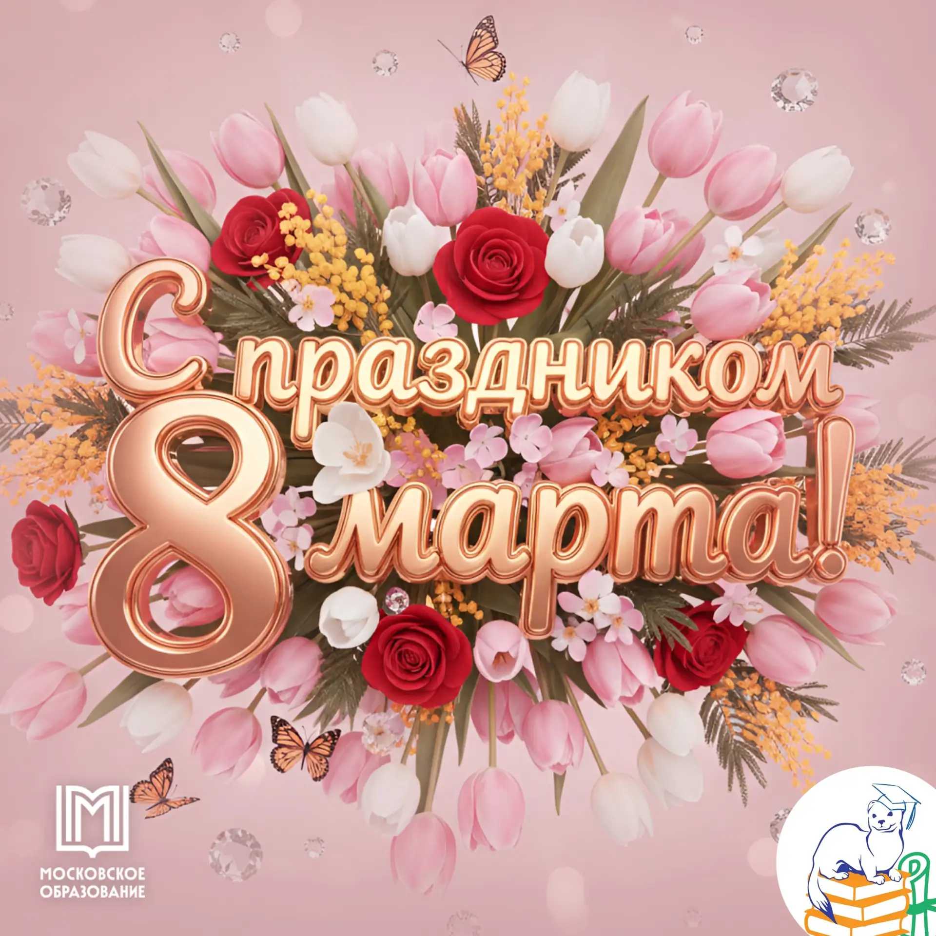 💐8 МАРТА💐  8 марта – женский день День мира, дружбы, красоты! Букеты роз, мимоз, сирень! И исполнени