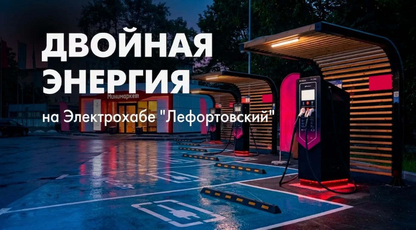 Электромобиль заряжается?
Превратите ожидание в приятный перерыв.

Загляните в минимаркет на Электро