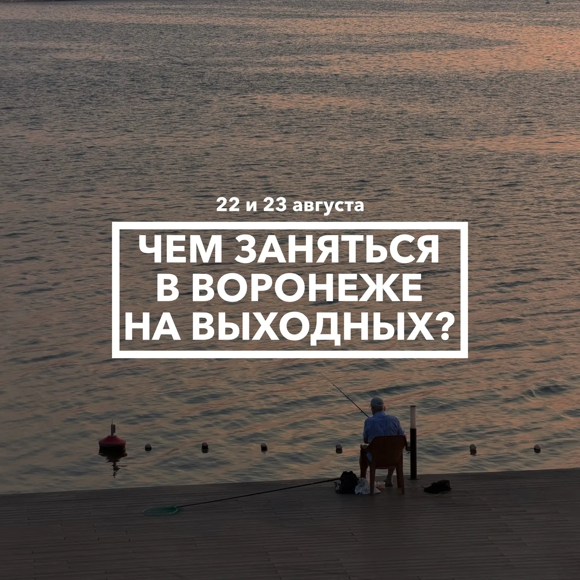 Дайджест событий в Воронеже на выходных 22 и 23 августа 🦫