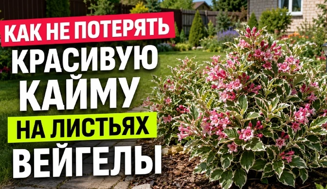 🌿 Вейгела вариегата: как сохранить рисунок и не потерять пеструю листву