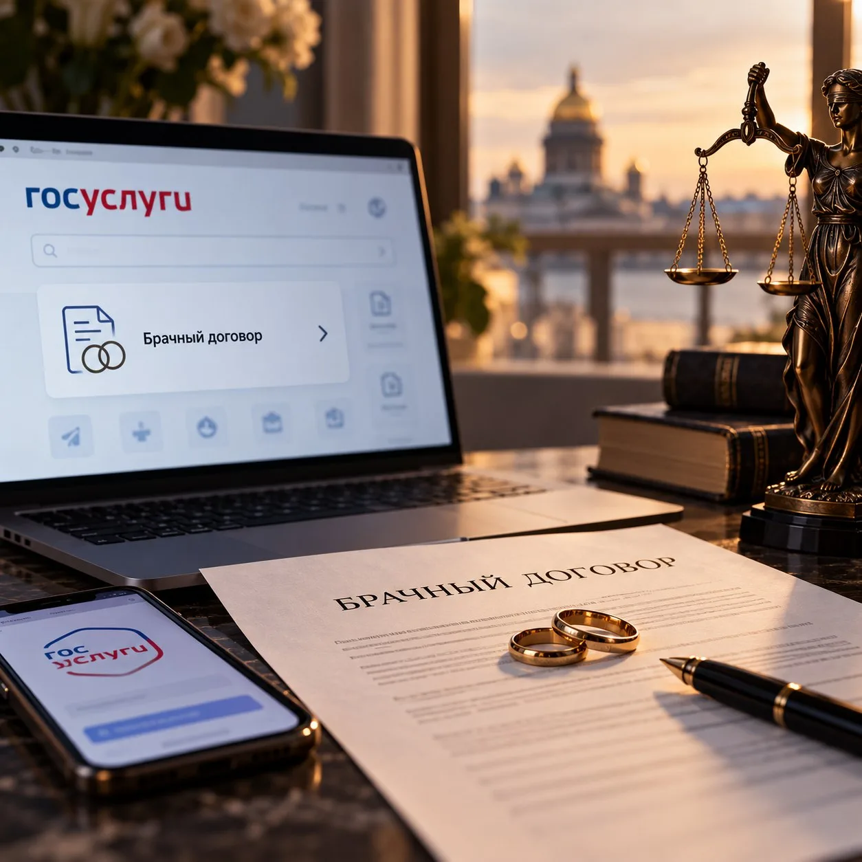 Возможность заключения брачного договора через Госуслуги. Развеиваем мифы ⚖️💍