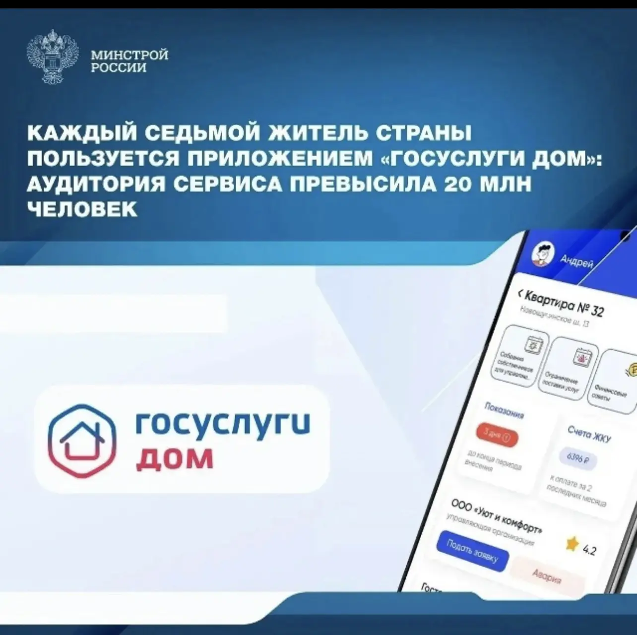 Жители используют «Госуслуги Дом» для решения повседневных вопросов, связанных с управлением многокв