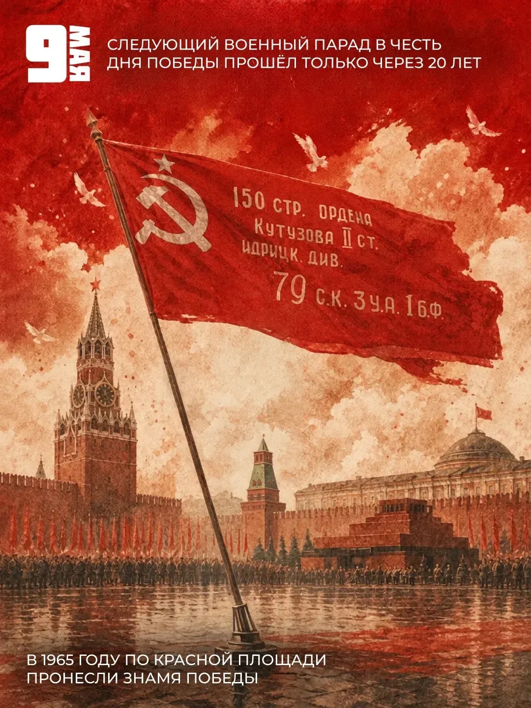 🕊️ День Победы — больше, чем просто дата. Это символ единства, мужества и самопожертвования, напомин