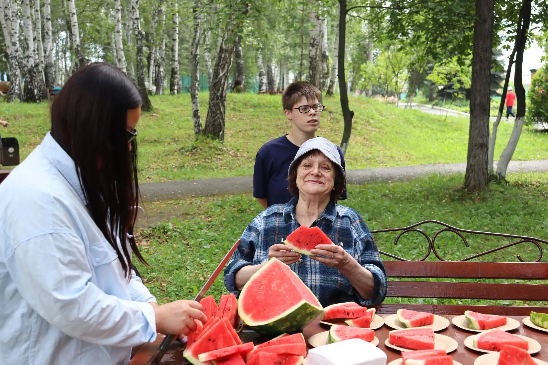 День арбуза🍉🍉🍉Вместе с сотрудниками ПАО «Сбербанк» России, собрались на веселый пикн...