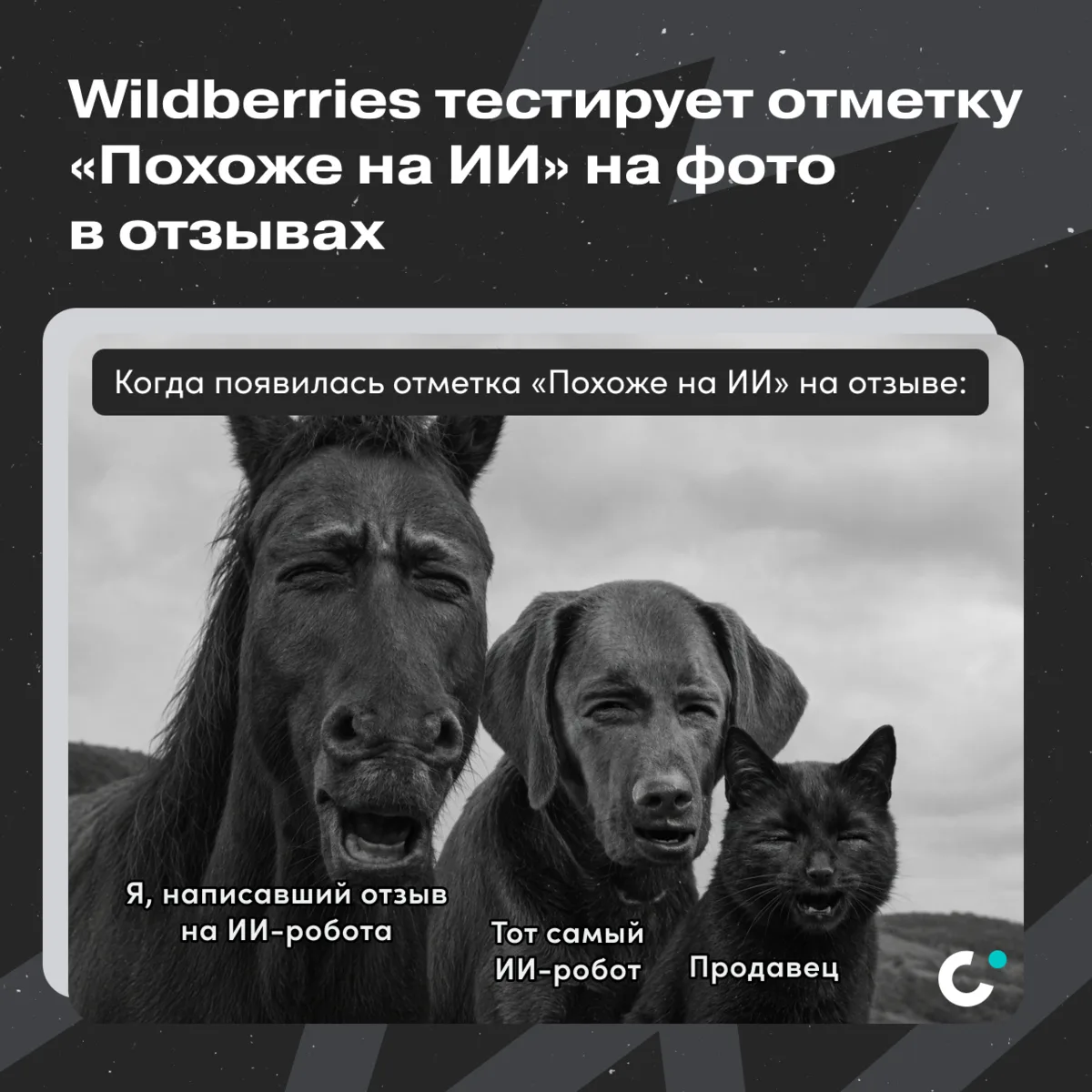 📍Wildberries тестирует отметку «Похоже на ИИ» на фото в отзывах: https://clck.ru/3UY7XZ