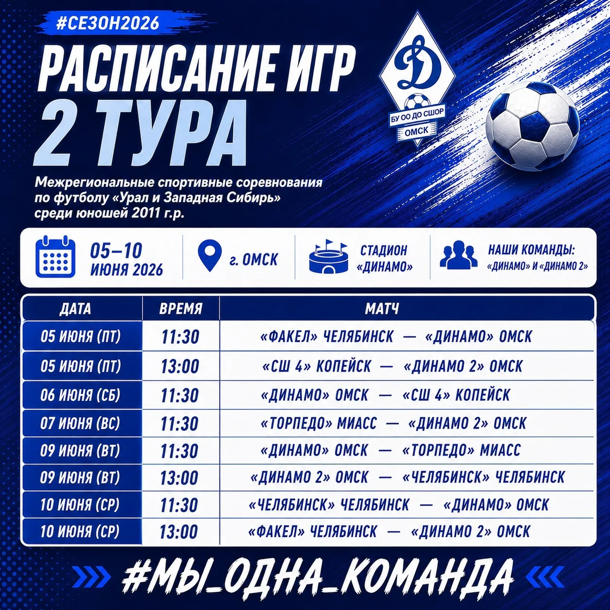 ⚽️ 2 тур для 2011 г.р.!
