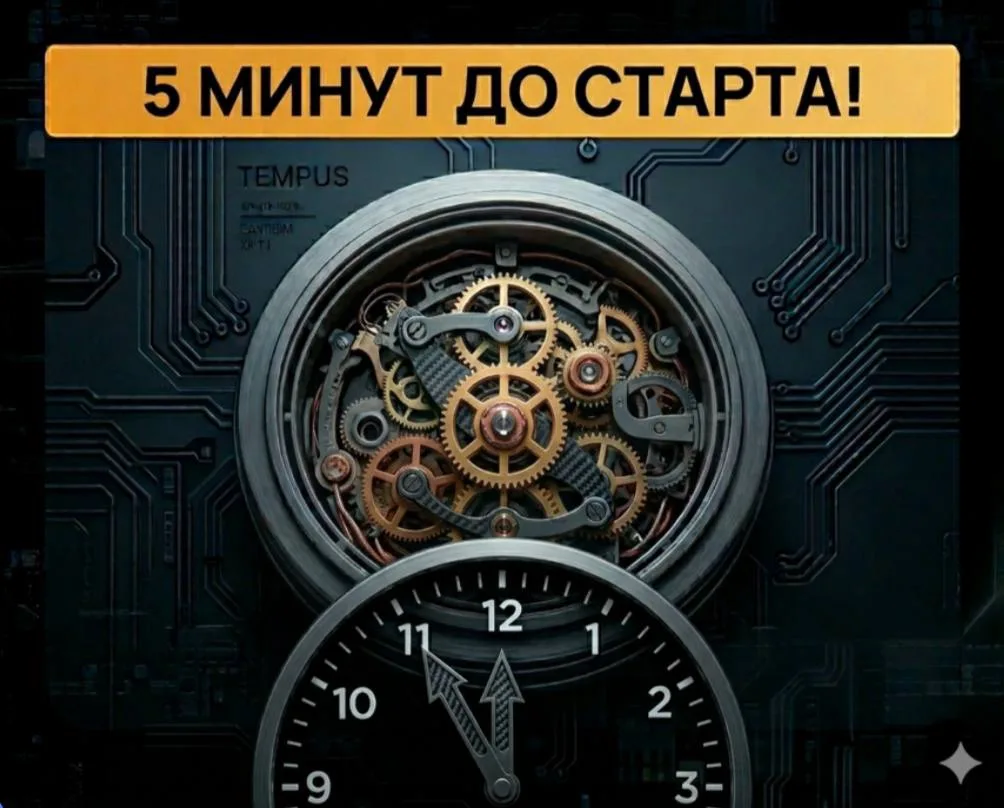 5 минут до старта! И где вы?