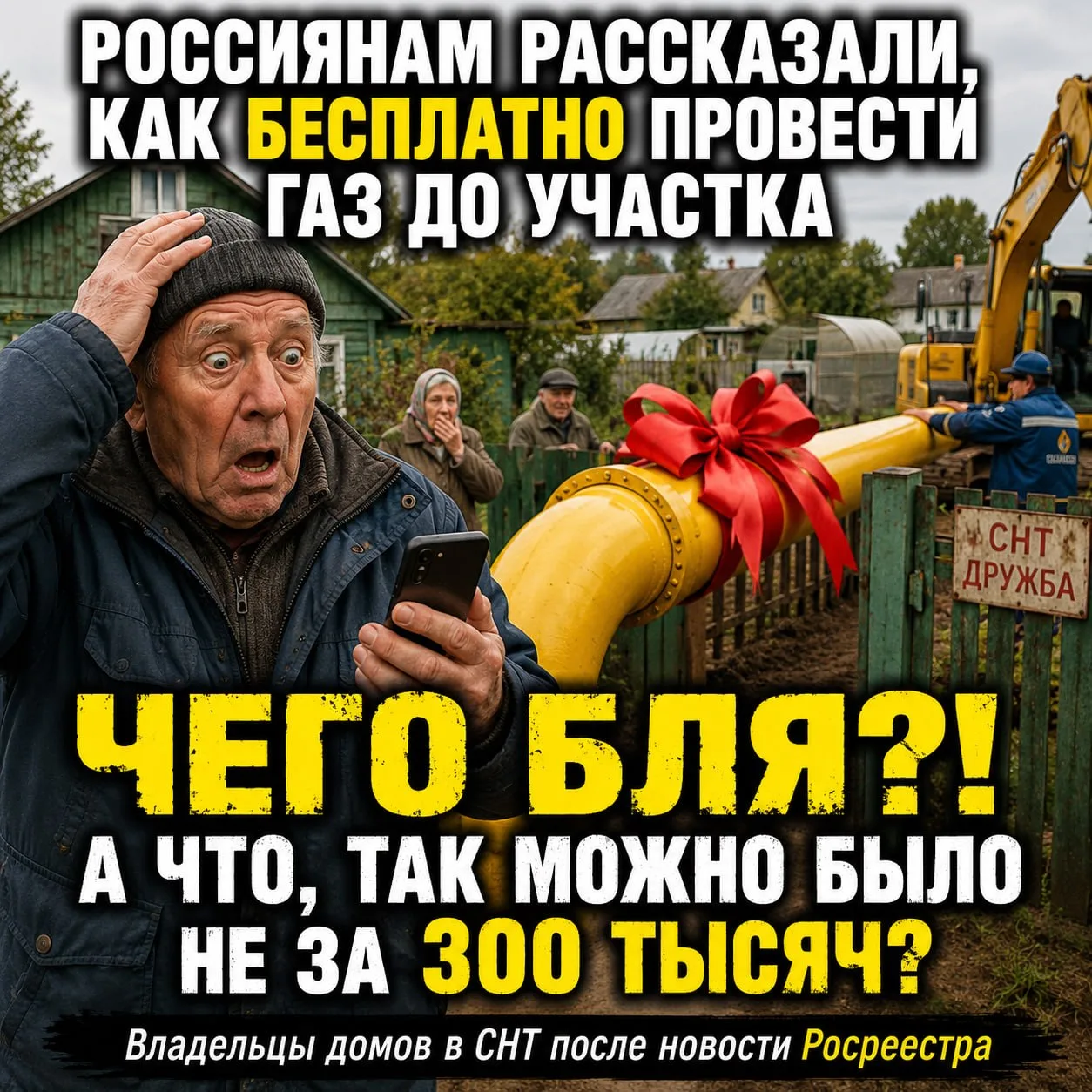 😐😐😐 Росреестр рассказал, как бесплатно провести газ к участку в СНТ

Провести газ бесплатно до св