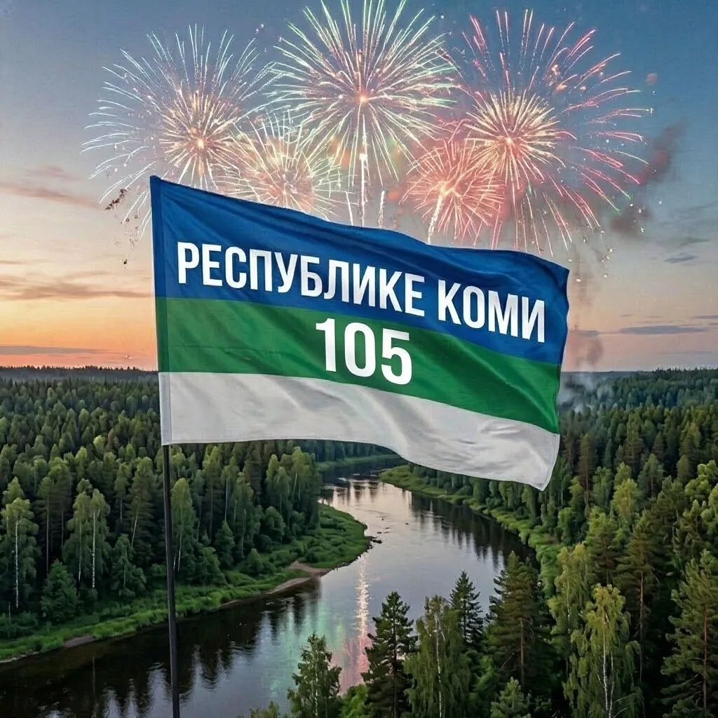 🎉 С Днём Республики Коми! Поздравляем с 105‑летием! 🎉